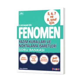 Fenomen Okul Yayınları Yazım Kuralları ve Noktalama İşaretleri Soru Bankası