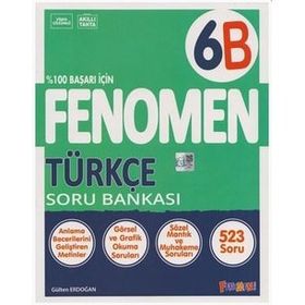 Fenomen Yayınları 6. Sınıf Türkçe B Soru Bankası