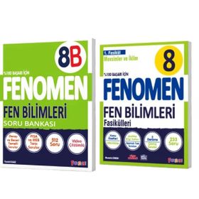 Fenomen Yayınları - 8. Sınıf Fen Bilimleri B Soru Bankası - Fen Bilimleri 1. Fasikül Mevsimler ve İklim 2 Kitap