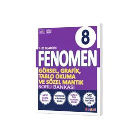 Fenomen Yayınları - 8. Sınıf Görsel Grafik Tablo Okuma ve Sözel Mantık Soru Bankası