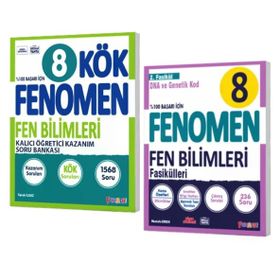 Fenomen Yayınları - 8. Sınıf Kök Fen Bilimleri Soru Bankası - Fen Bilimleri 2. Fasikül DNA ve Genetik Kod 2 Kitap