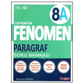 Fenomen Yayınları 8. Sınıf LGS Paragraf A Soru Bankası