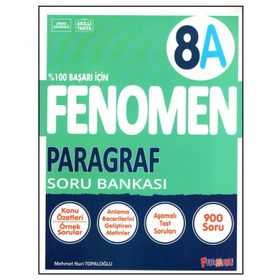 Fenomen Yayınları 8. Sınıf LGS Paragraf A Soru Bankası
