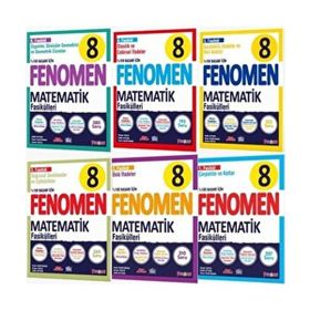 Fenomen Yayınları 8. Sınıf Matematik 1. 2. 3. 4. 5. ve 6. Fasikül Konu Özetli Soru Bankası