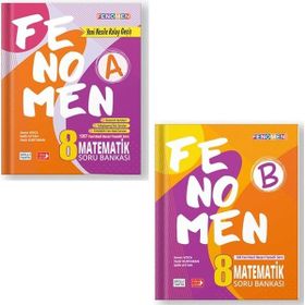 Fenomen Yayınları Gama Yayınları - 2022 8. Sınıf LGS Matematik Fenomen A + B Soru Seti
