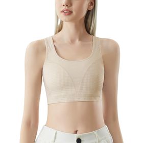 Feoya Tank Top Slim Fit Cosplay 01-Bej Spor Kadın Büstiyer