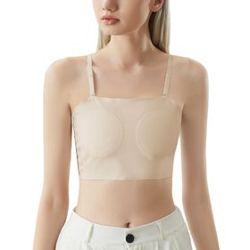 Feoya Tank Top Slim Fit Cosplay 02-Bej Spor Kadın Büstiyer