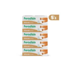Feradisin Doğal Misvak Özlü Florürsüz Beyazlatıcı 5'li 90 gr Diş Macunu