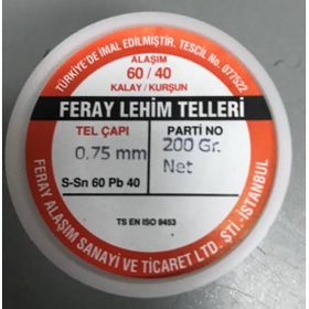 Feray 60/40 0.75 cm 200 gr Lehim Teli