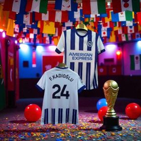 Ferdi Kadıoğlu Brighton AlbionMavi Beyaz 2024/25 İç Saha Forma