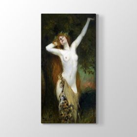 Ferdinand Leeke - Bacchante Tablosu