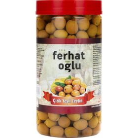 Ferhatoğlu 1 kg Yeşil Çizik Zeytin