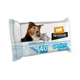 Ferplast 40'lı Genico Fresh Okyanus Ferahlığı Kedi Köpek Temizlik Mendili