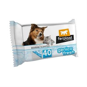 Ferplast 40'lı Genico Fresh Okyanus Ferahlığı Kedi Köpek Temizlik Mendili