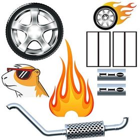 Ferplast 50x35x25 cm Dragster Yarış Arabası Temalı Hamster Kafesi
