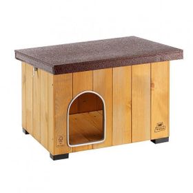 Ferplast Baita 50 Ahşap 58x48xH 45,5 cm Köpek Kulübesi