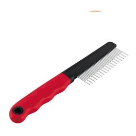 Ferplast GRO 5866 Çift Taraflı Krom Dişli 20.2x1.6x4.2 cm Köpek ve Kedi Tarağı