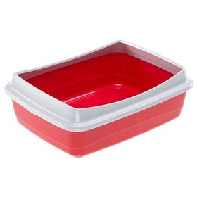 Ferplast NIP Plus 20 Kırmızı 47x36x15.5 cm Kedi Tuvalet Kabı