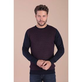 Ferraro 3981 Lacivert Bisiklet Yaka Superfine Yün Erkek Kazak