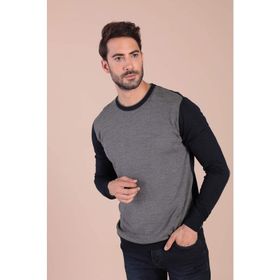Ferraro 3981 Lacivert Bisiklet Yaka Superfine Yün Erkek Kazak