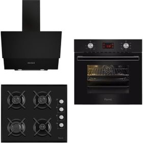 Ferre 8002 + S 1140 + D003 Siyah Ankastre Set