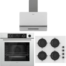 Ferre Artline D081-SA - CS206-FA - XE64CB Beyaz 3'lü Ankastre Set