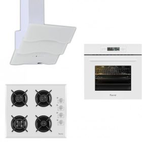 Ferre D024 - B 1140 WB - 11001 Beyaz Ankastre Set