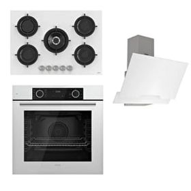 Ferre D064 - RS036 - XE63CB 3'lü Beyaz Ankastre Set