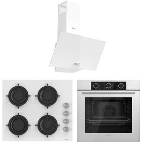 Ferre D087 - CS206 - XE62CB Beyaz 3'lü Ankastre Set
