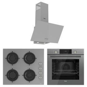 Ferre D088 - CS208 - QMS63CPR Grey Duplin 3'lü Ankastre Set