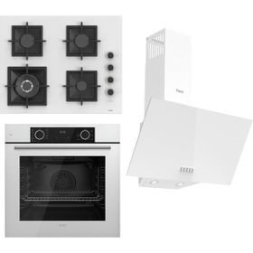 Ferre Flameart SC Serisi SC406-WFA - XE63CB - D087 Beyaz 3'lü Ankastre Set