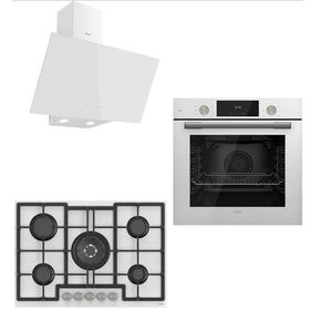 Ferre Flowart 75 Inizio D078 - ED036 - QMS63CB Beyaz 3'lü Ankastre Set