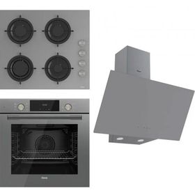Ferre Flowart CS208 - QMS63CPR -D079 3'lü Gri Ankastre Set