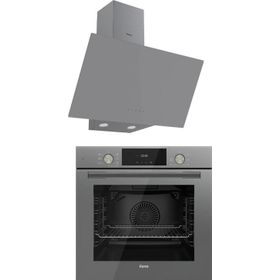 Ferre Flowart D079 - QMS63CPR Gri 2'li Ankastre Set