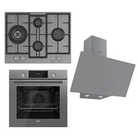 Ferre Flowart ED078- QMS63CPR -D079 3'lü Gri Ankastre Set