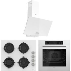 Ferre Flowart Lumora Essential QBL63CB - CS206 - D087 Beyaz 3'lü Ankastre Set