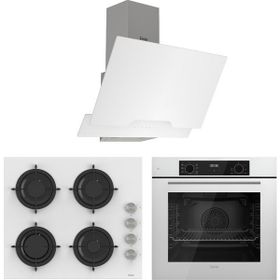 Ferre Flowart Lumora Pro QBL63CB - CS206 - D064 Beyaz 3'lü Ankastre Set