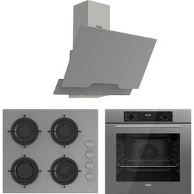 Ferre Flowart Lumora Pro QBL63CPR - CS208 - D065 Gri 3'lü Ankastre Set