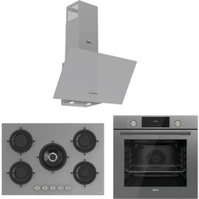 Ferre Flowart QMS63CPR - RS038 - D088 Gri 3'lü Ankastre Set