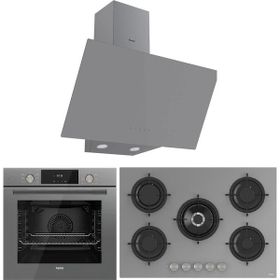 Ferre Flowart RS038 - QMS63CPR - D079 Gri 3'lü Ankastre Set