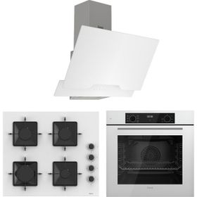Ferre Flowart Ventora Pro QBL63CB - SS206 - D064 Beyaz 3'lü Ankastre Set