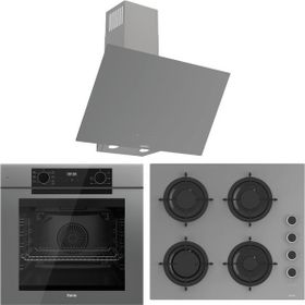 Ferre Fryart Artline QEP63CPR - CS208-FA - D079-SA Gri 3'lü Ankastre Set