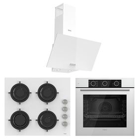 Ferre Fryart Basıc Serisi CS206 - QXE62Cb - D087 Beyaz 3'lü Ankastre Set