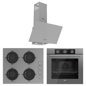 Ferre Fryart Basıc Serisi CS208 - QXE62CPR - D088 Gri 3'lü Ankastre Set