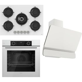 Ferre Fryart CS Serisi XE63CB - RS036 - D081 Beyaz 3'lü Ankastre Set