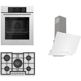 Ferre Fryart D064 - ED036 - XE63CB Beyaz 3'lü Ankastre Set