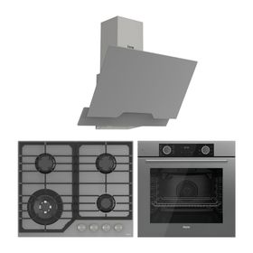 Ferre Fryart Nt Asimetrik D065 - NT028/W - XE63CPR Serisi Gri Ankastre Cam Set