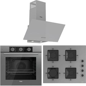 Ferre Fryart QXE62CCPR - SS208 - D088 Gri 3'lü Ankastre Set