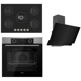 Ferre Fryart RS XE63Mi - RS035 - D063 3'lü Inox Siyah Ankastre Set