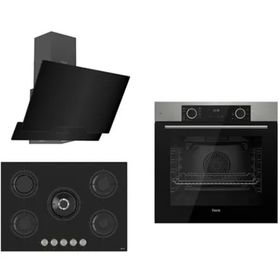 Ferre Fryart RS XE63Mi - RS035 - D063 3'lü Inox Siyah Ankastre Set